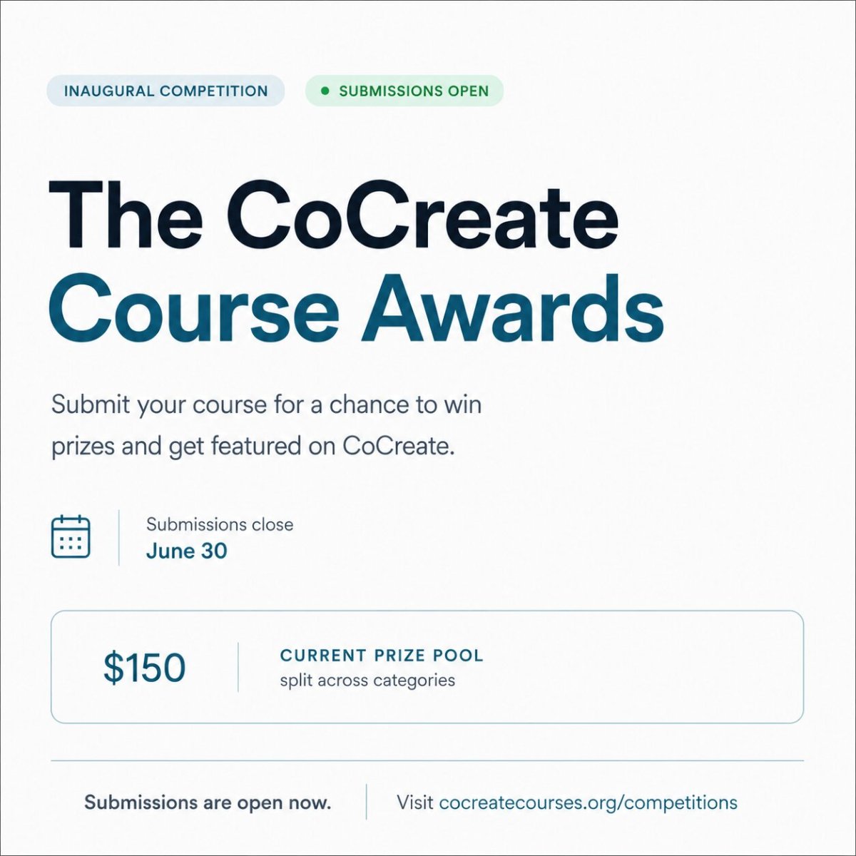 The CoCreate Course Awards