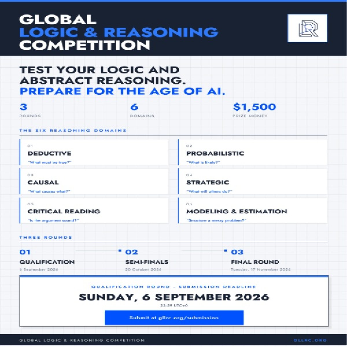 Global Logic and Reasoning Competition 2026