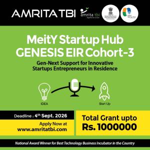 Amrita TBI MEITY- STARTUP HUB GENISIS EIR COHORT - 3