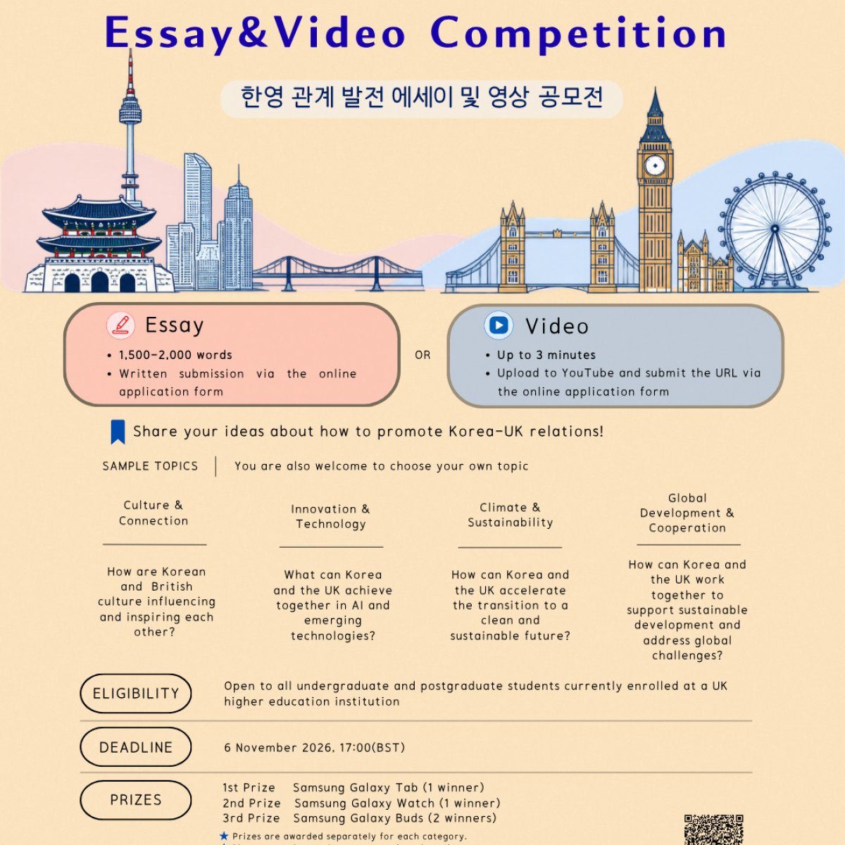 Development of Korea-UK Relations Essay&Video Competition