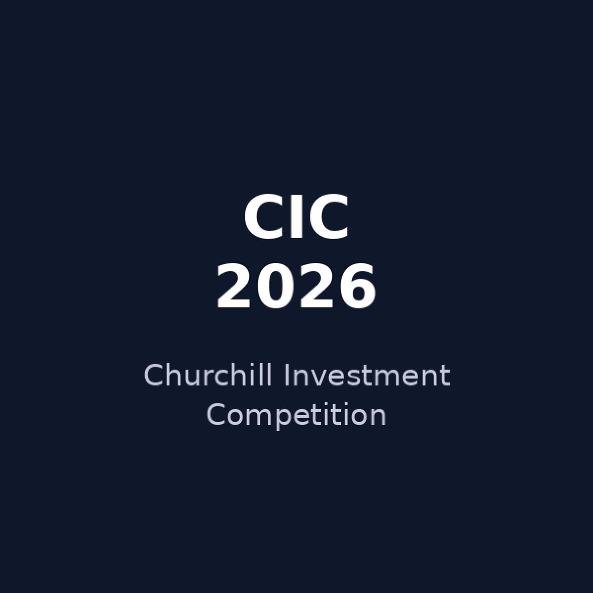 Churchill Investment Competition (CIC) 2026