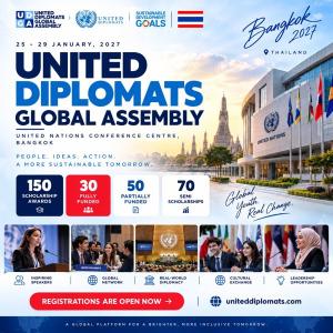 UDGA 2027: Fully Funded MUN at the United Nations Conference Centre, Bangkok | 150 Scholarships for Youth