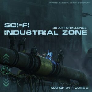 Sci-Fi Industrial Zone 3D challenge for 3D artists