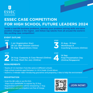 ESSEC Case Competition for High School Future Leaders 2024 (Global)